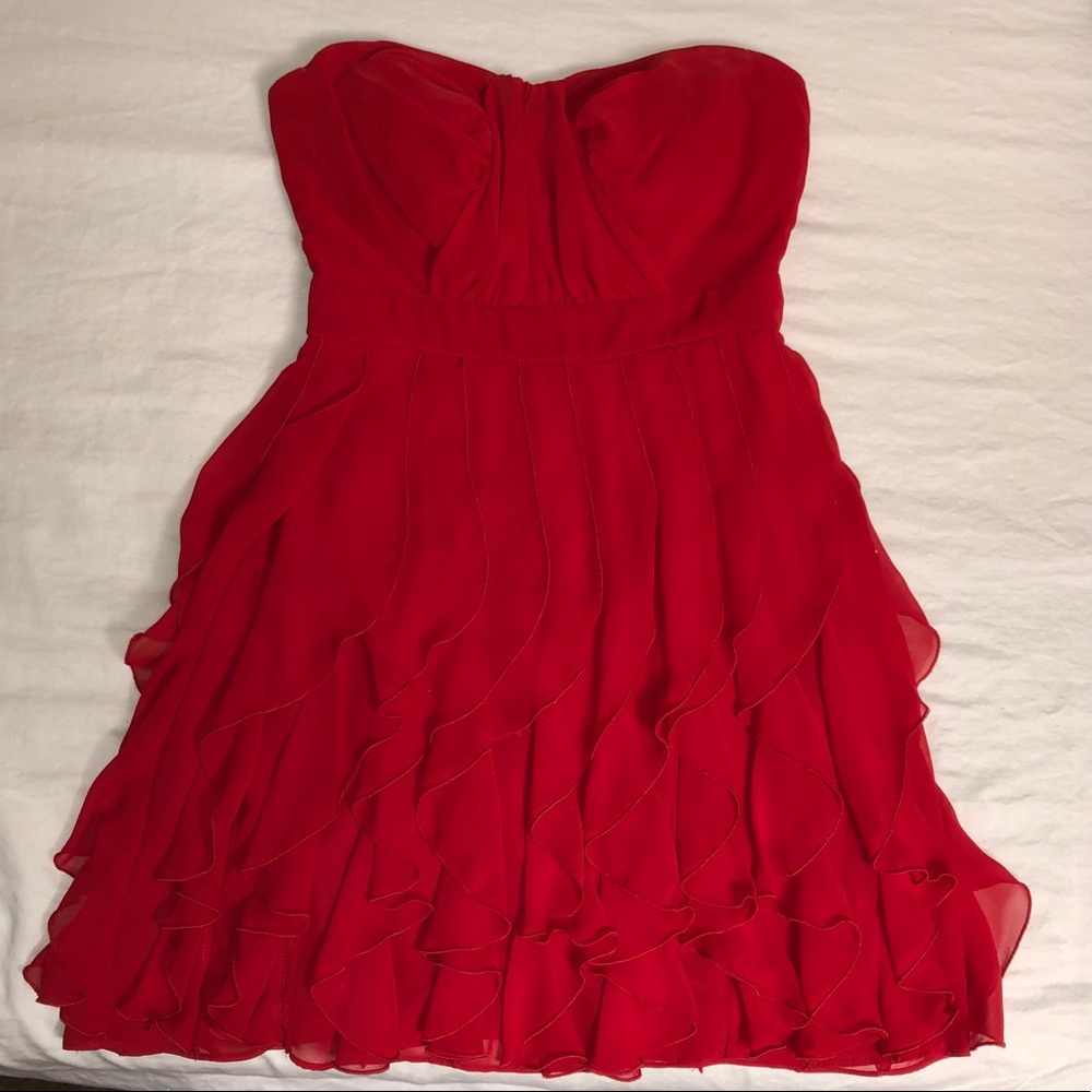 Valentine’ Day // Prom Red Strapless Dress - Picture 2 of 4
